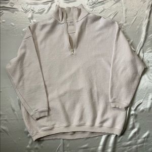 Aerie Oversized Half Zip Crew Neck